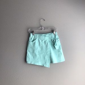 Turquoise girls skort
